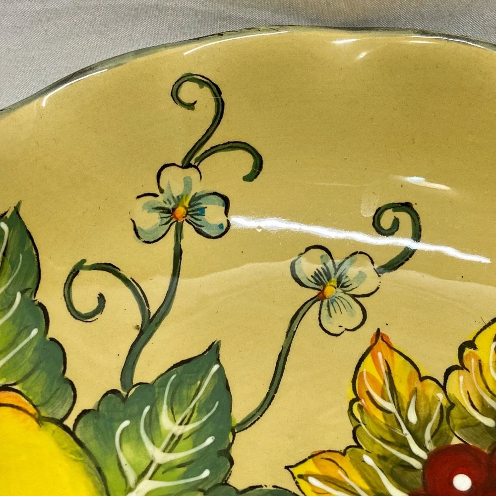 Vintage Earthenware Granada Fruit Bowl 8